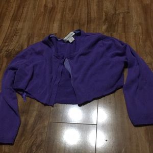 Crop purple sweater